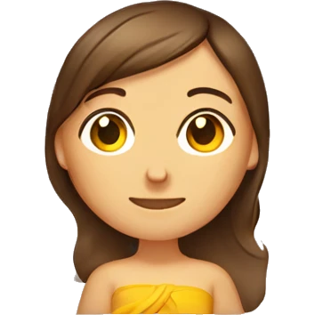 brown hair girl sun tanning on towel emoji