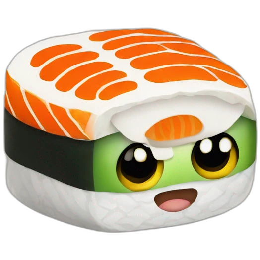 Sushi mit Augen emoji