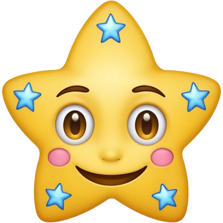 Smiling emoji with star eyes emoji