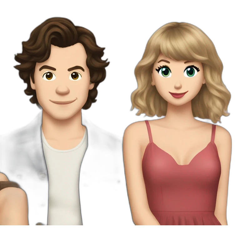 Harry styles and Taylor swift emoji
