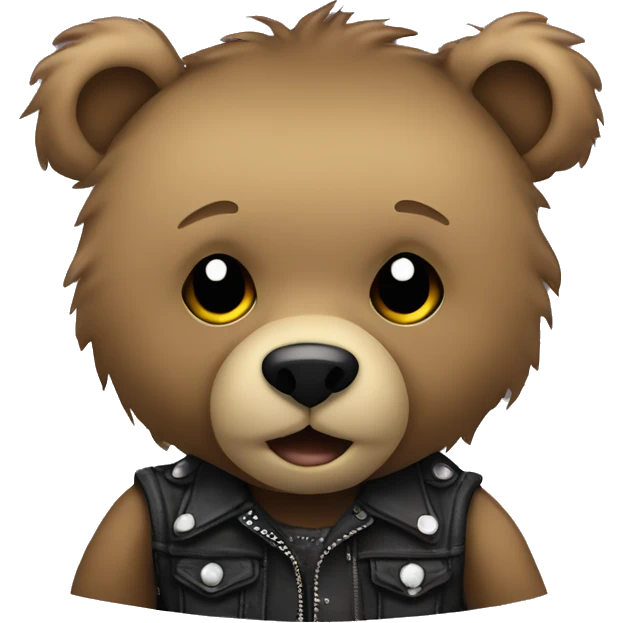 punk rock teddy bear emoji
