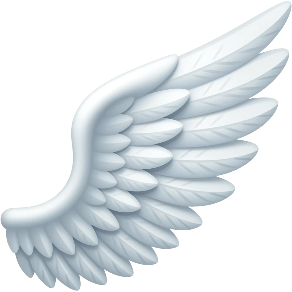 Aile gauche d’ange emoji