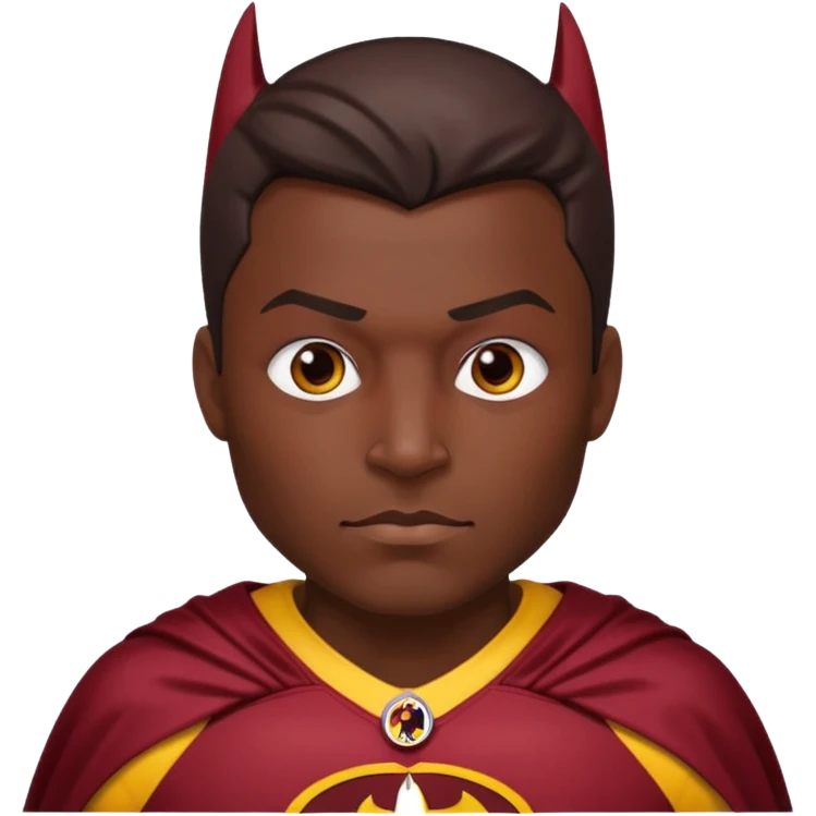 Batman with the redskins uniform emoji