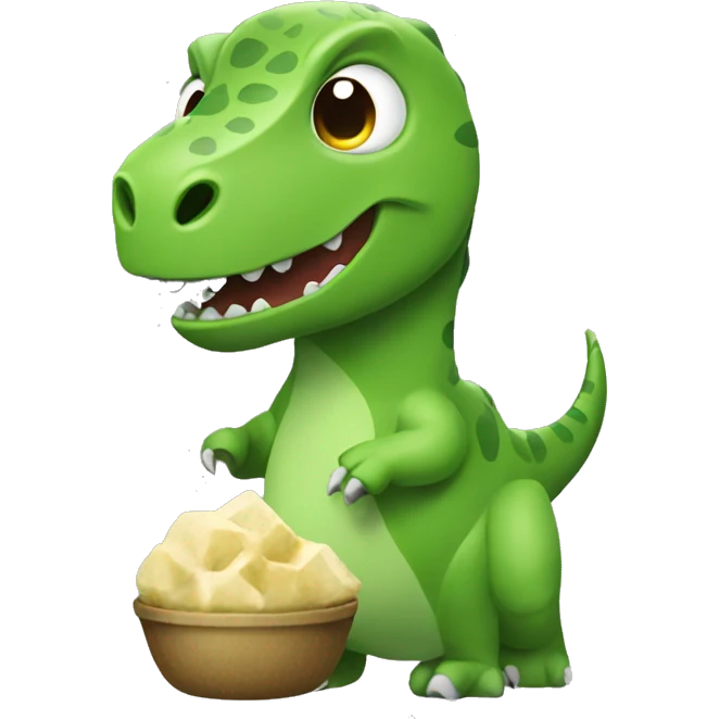 dinosaur with matcha  emoji