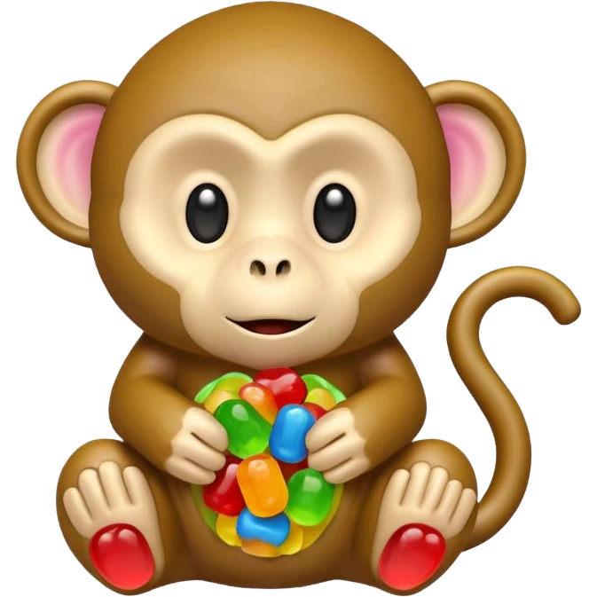 Monkey candy emoji