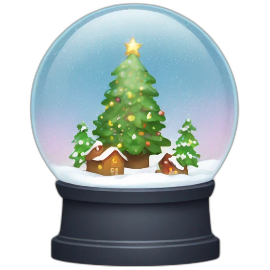 new year snow globe emoji