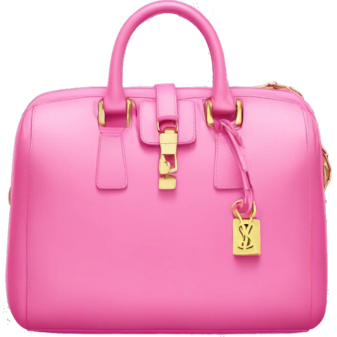 Pink YSL bag emoji