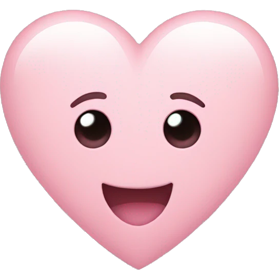 Light pink Heart  emoji