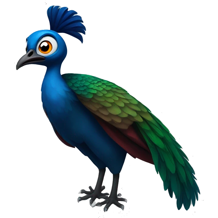 Vampire Peacock emoji