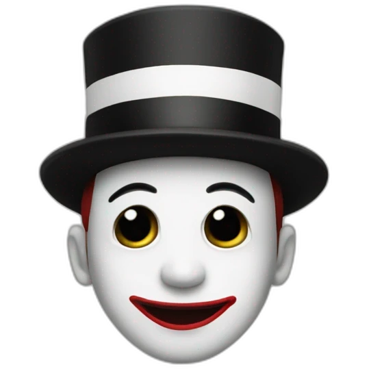 mime qui sourit emoji