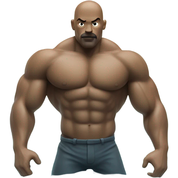 muscle man figure standing in the water emoji