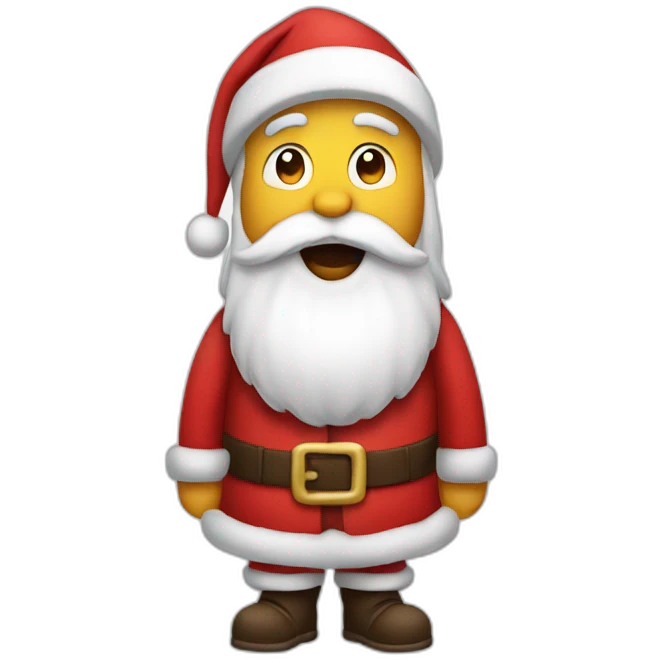 santa crossing hads to say no emoji