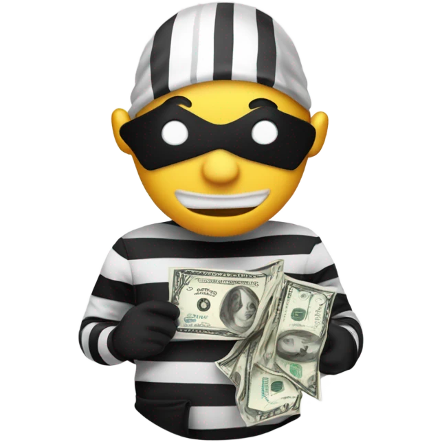 The robber emoji from BitLife emoji