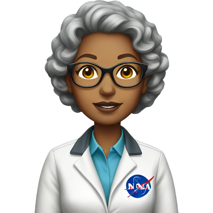 Annie Easley, NASA scientist uniform, remove glasses emoji