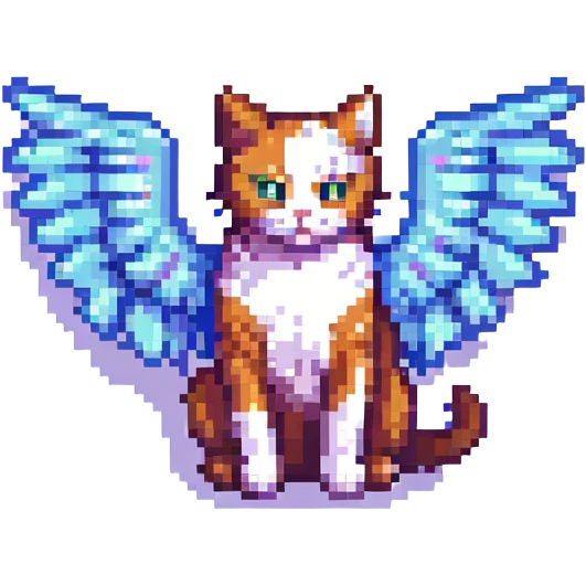 kanatlı kedi emoji