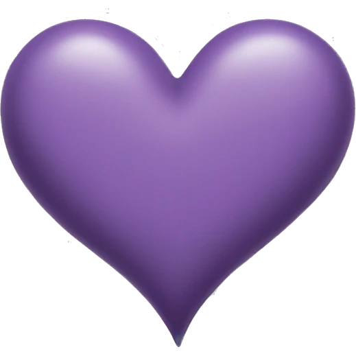 Dusty purple heart emoji