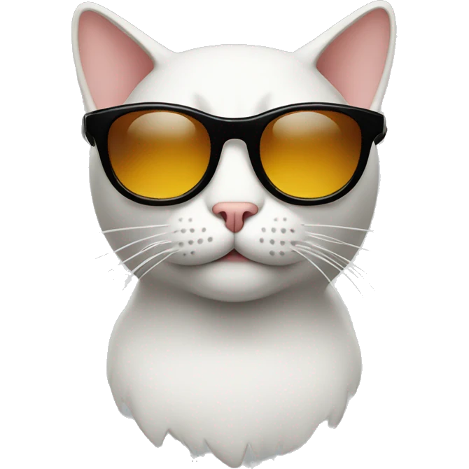 Cat with sunglasses emoji