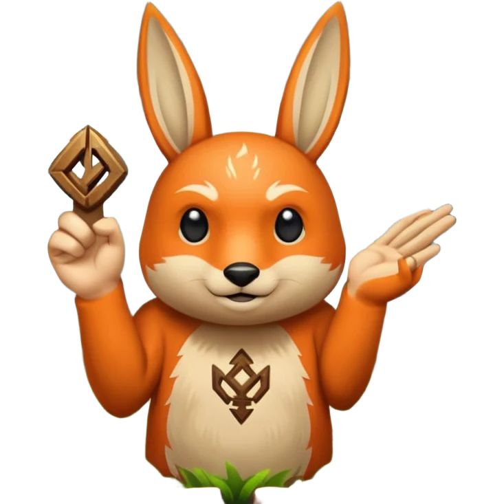 woodland spirit snapping fingers with spark rune emoji