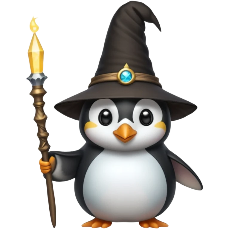 Penguin Wizard emoji