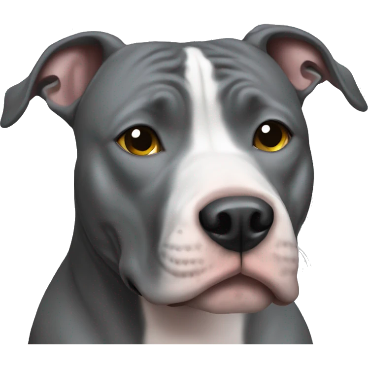 Grey pitbull emoji
