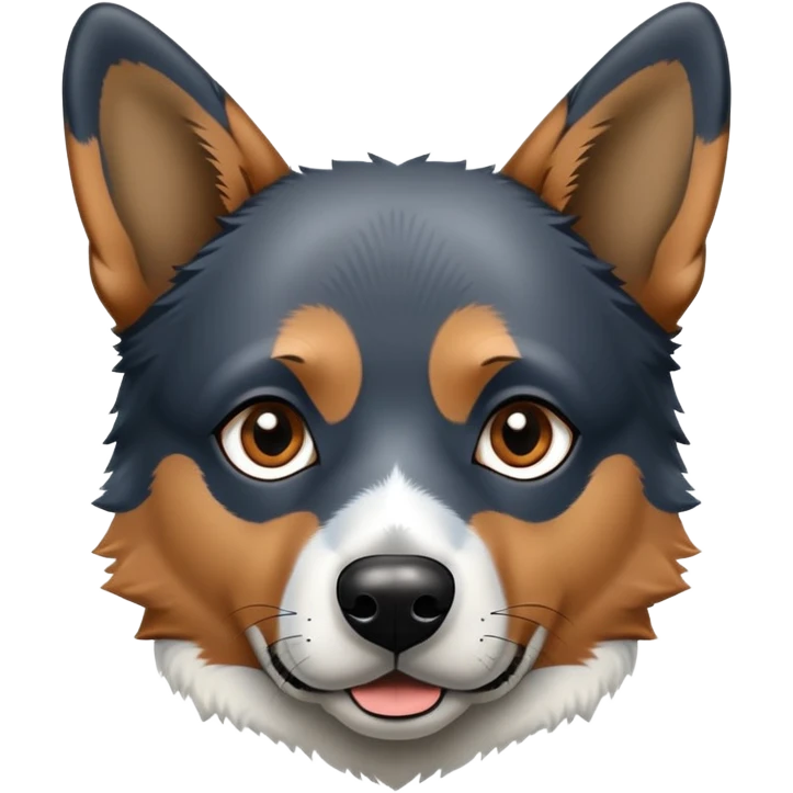 Blue heeler mixed with German shepherd  emoji