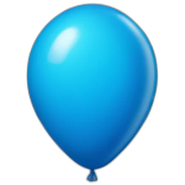 Blue balloon emoji