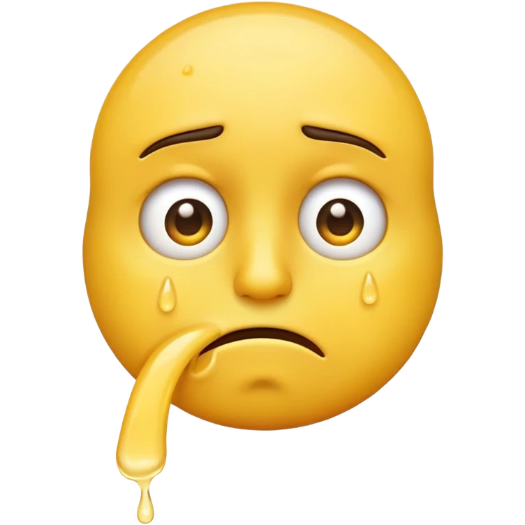 make a standard face emoji dragging and smelling a wet finger under its nose emoji
