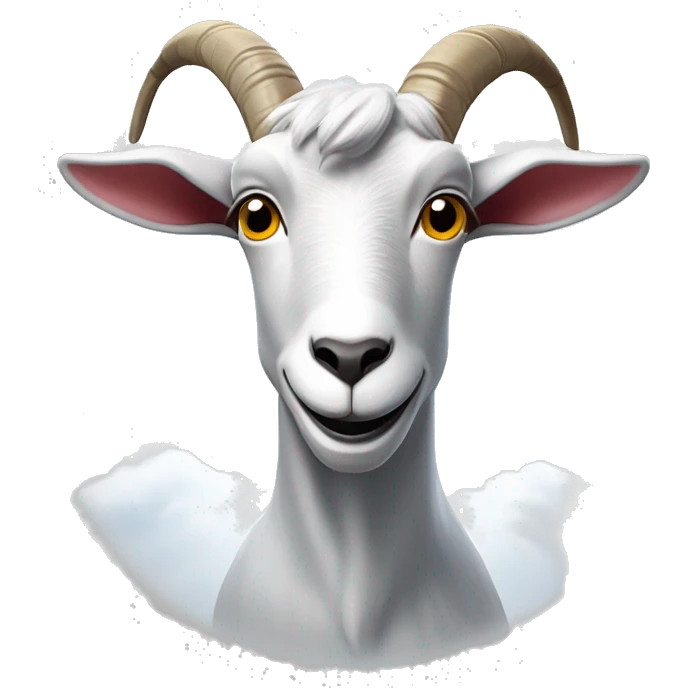 goat and a cloud above his head with brussels airlines logo emoji
