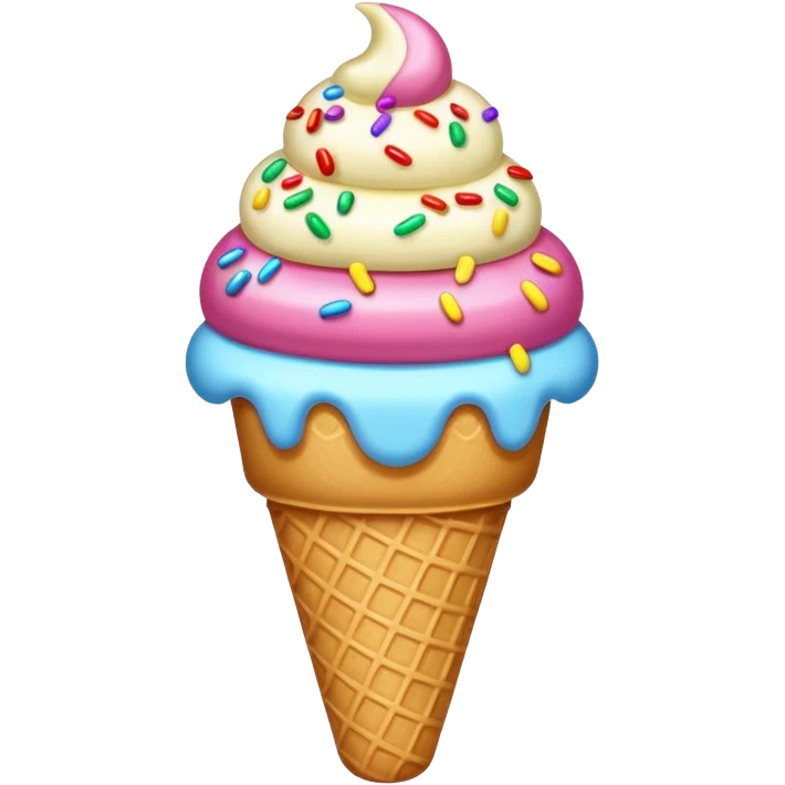 ice cream with sprinkles emoji