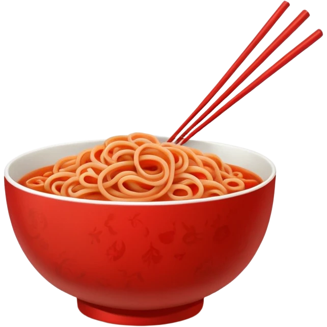 tomato noodle chopstick emoji