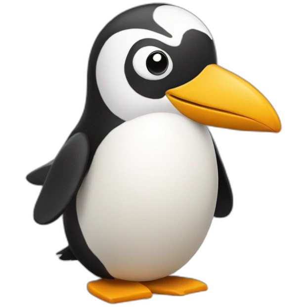 pingouin sur vache emoji