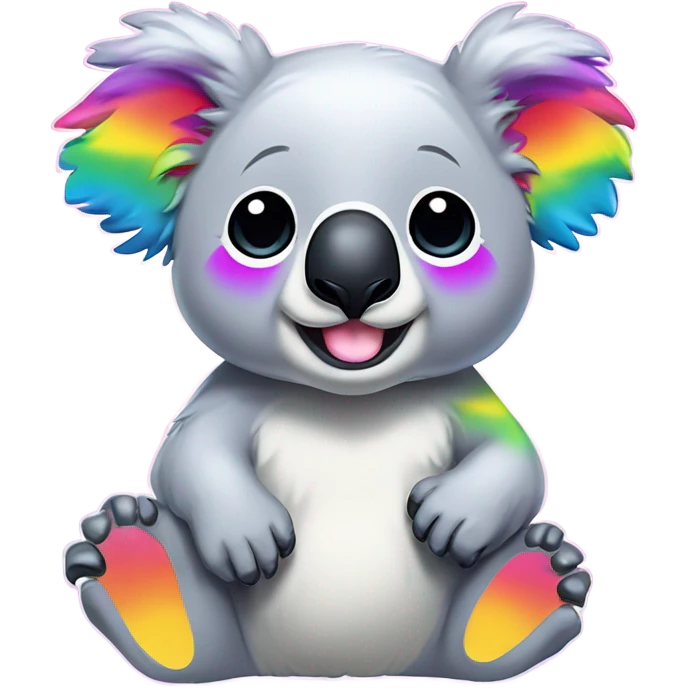 Lisa Frank koala bear ￼ emoji