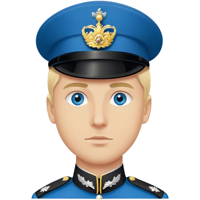 Blonde blue eyed guy in the British guard uniform emoji
