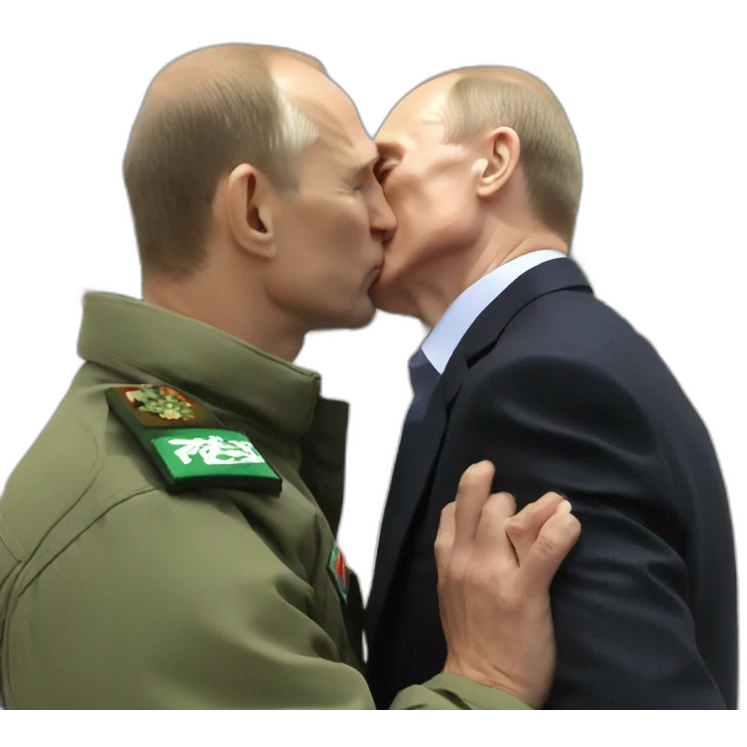 Putin kisses hamas leader emoji