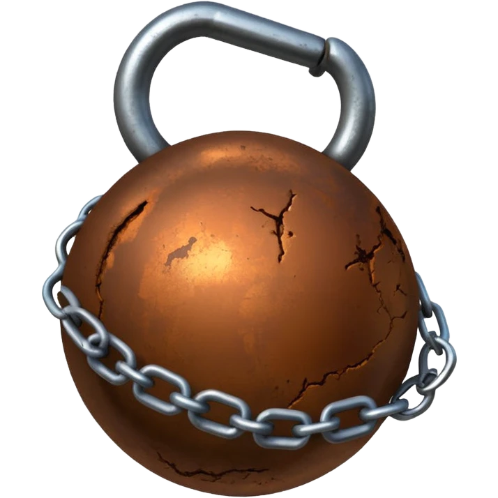 ball and chain simple emoji