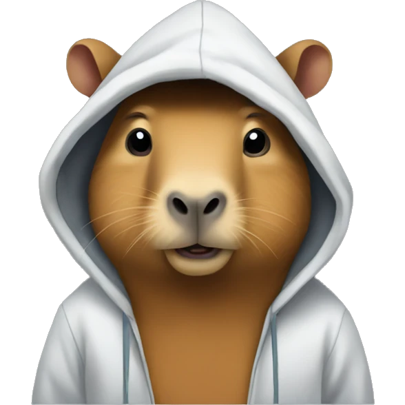 capybara wearing a hoodie  emoji