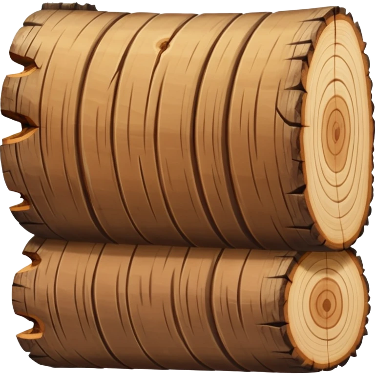 cut wood log with visible rings emoji