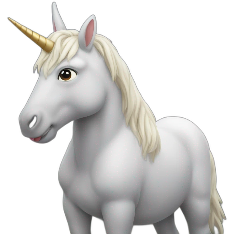 Deux licornes câlin emoji