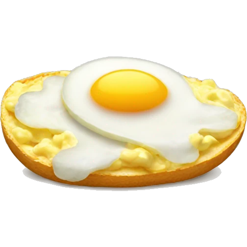 Scrambled eggs with onion emoji