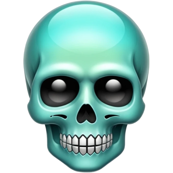 Caveira de cristal emoji