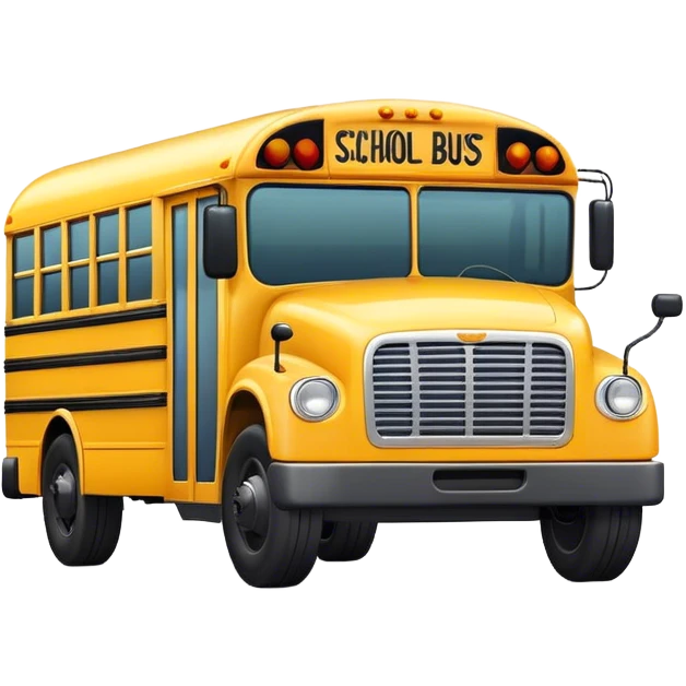 a happy bus emoji