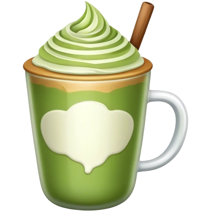 matcha latte in cup emoji