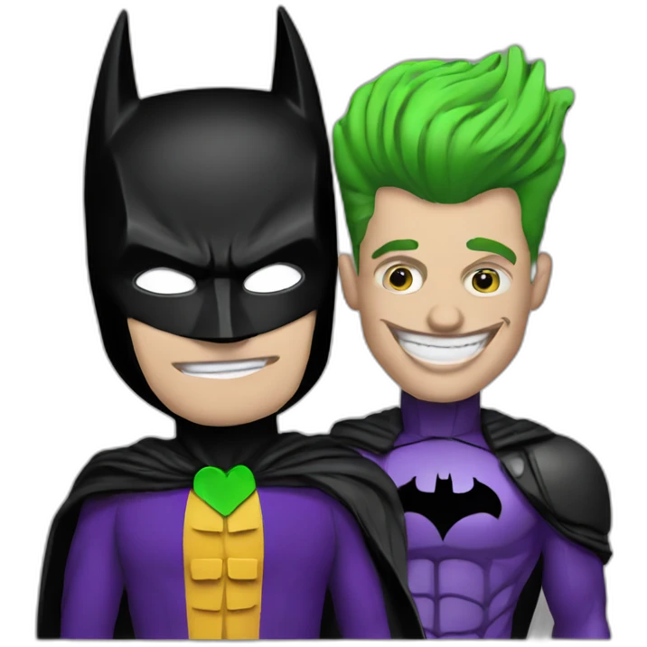 batman with joker emoji
