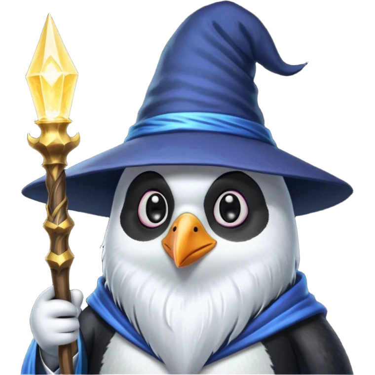 Penguin Wizard emoji
