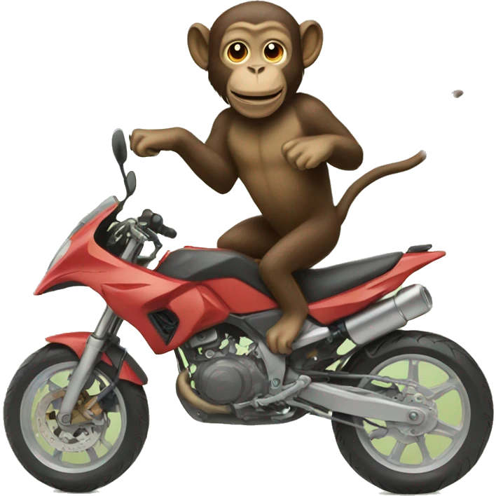 monkey riding dog emoji