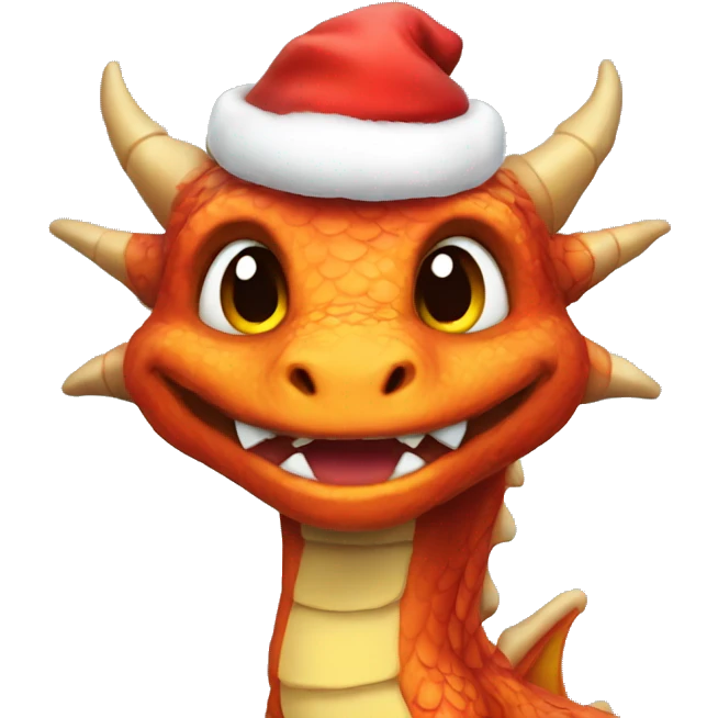 Christmas dragon emoji