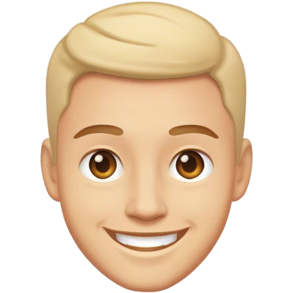 smiling man in portrait emoji