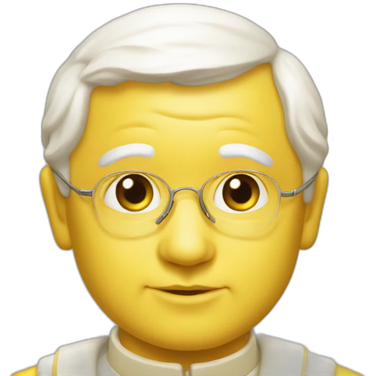 John Paul II yellow emoji