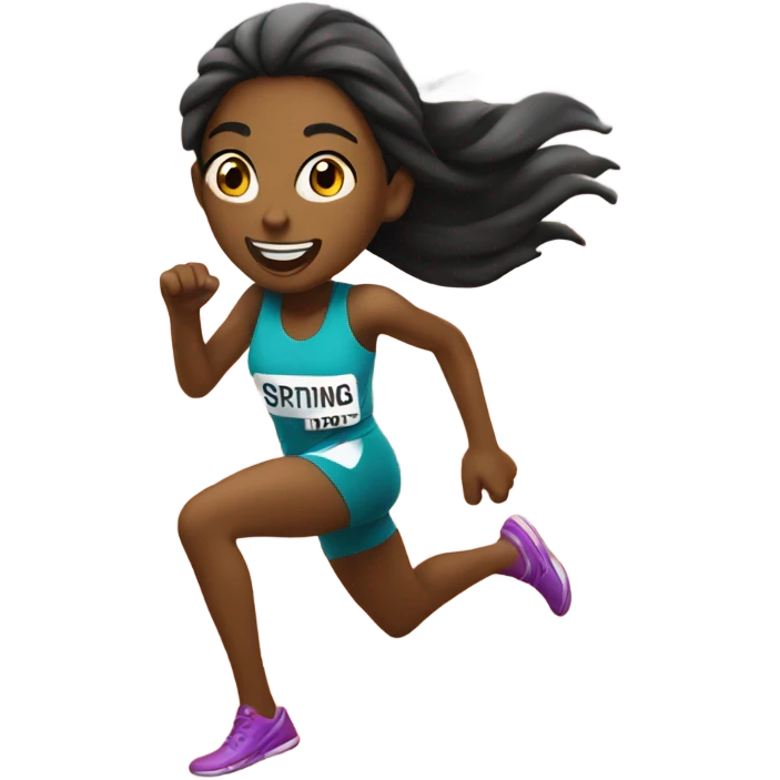 Sprinting girl emoji