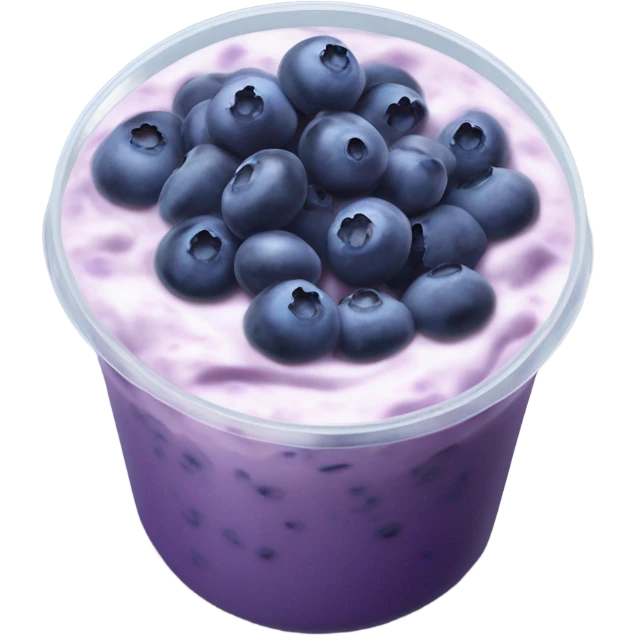 blueberry soy yogurt  emoji